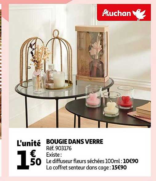 bougie dans verre