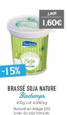Brassé Soja Nature Biochamps