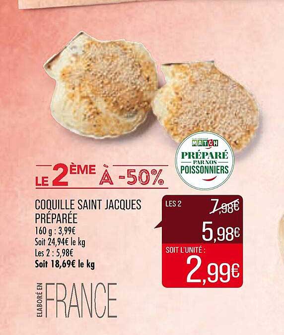 coquille saint jacques préparée