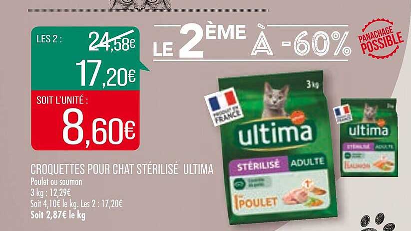 Croquettes Pour Chat Stérilisé Ultima