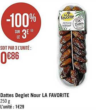 dattes deglet nour la favorite