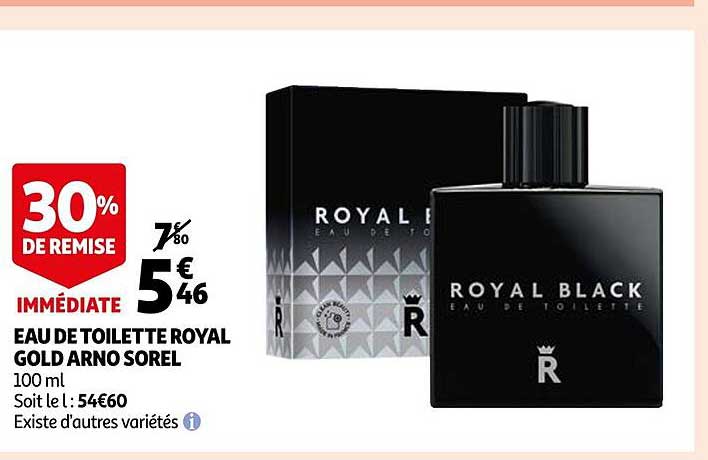 eau de toilette royal gold arno sorel