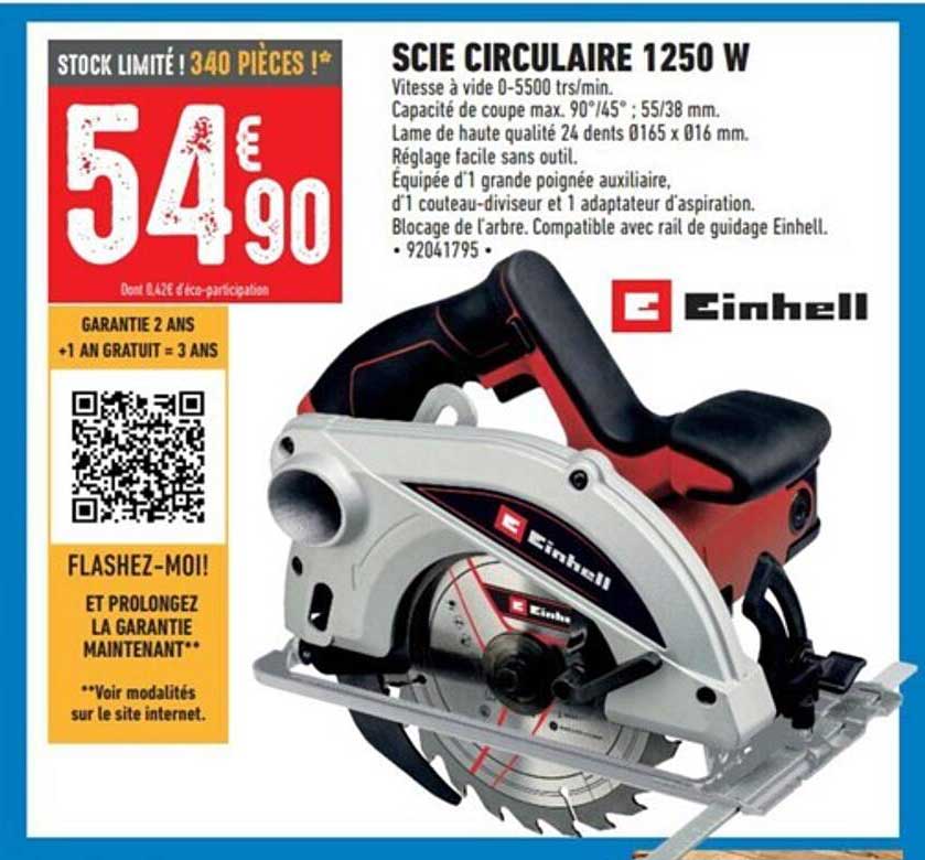 Einhell Scie Circulaire 1250 W