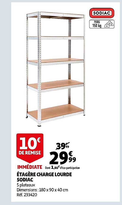 étagère charge lourde sodiac