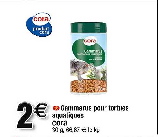 gammarus pour tortues aquatiques cora