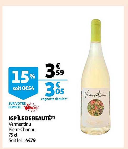 Igp île De Beauté Vermentinu Pierre Chanau