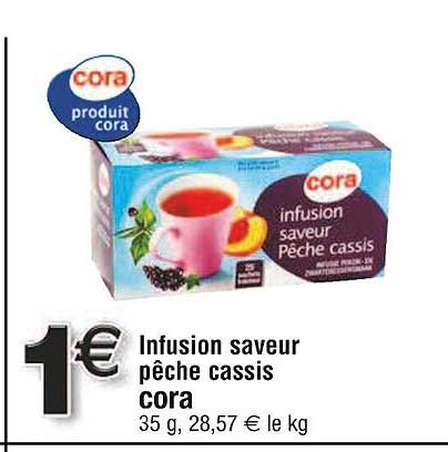 Infusion Saveur Pêche Cassis