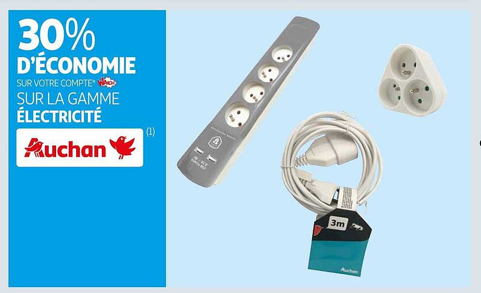 la gamme électricité auchan