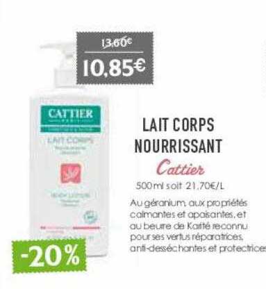 Lait Corps Nourrissant Cattier