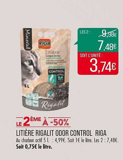 litière rigalit odor control riga