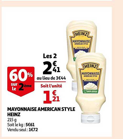 mayonnaise american style heinz