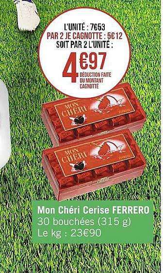 mon chéri cerise ferrero