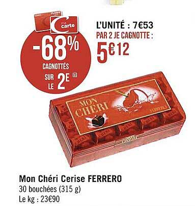 mon chéri cerise ferrero