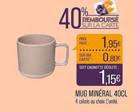 mug minéral 40 cl