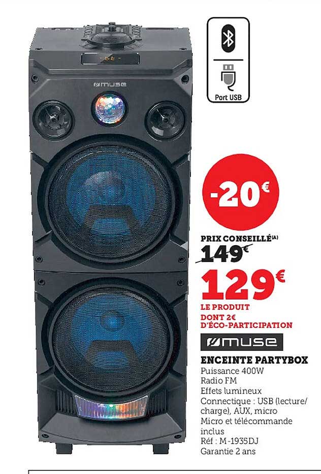 muse enceinte partybox