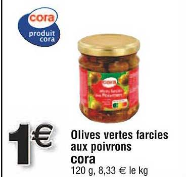 Olives Vertes Farcies Aux Poivrons