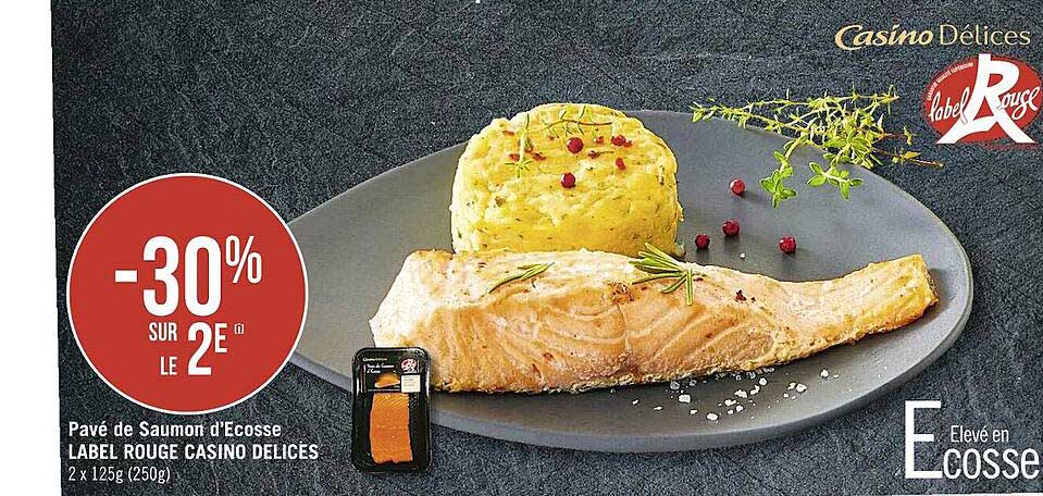 pavé de saumon d'Ecosse label rouge