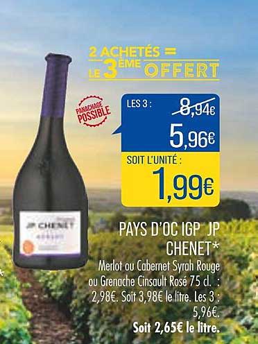 pays d'oc igp jp chenet