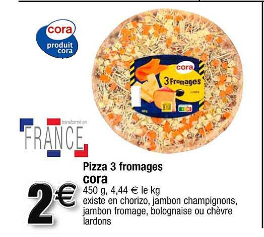 Pizza 3 Fromages Cora