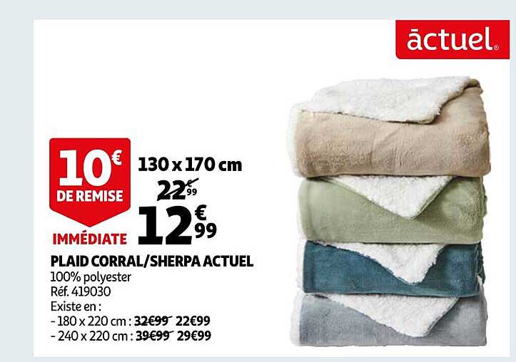 plaid corral - sherpa actuel