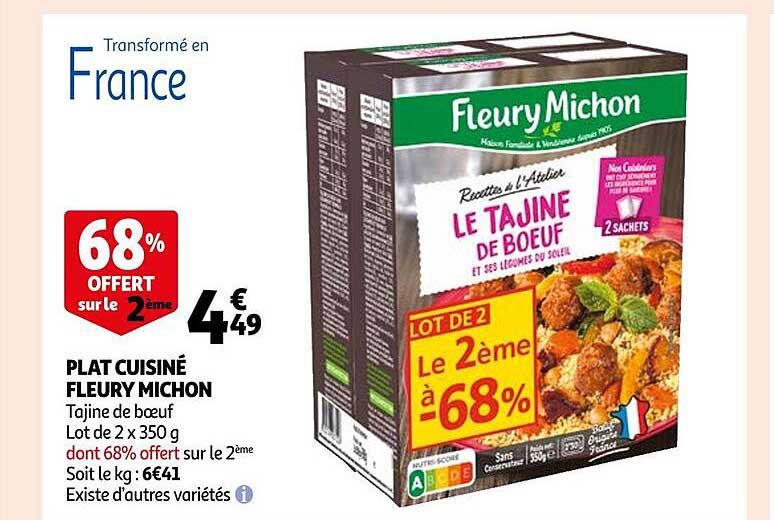 plat cuisiné fleury michon