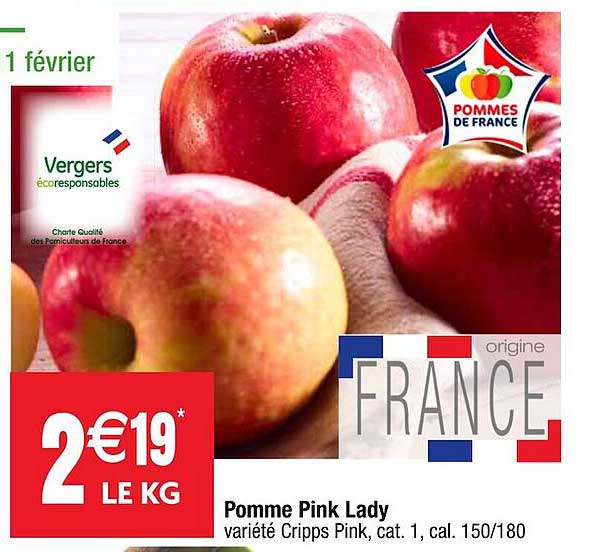 Pomme Pink Lady Cripps Pink