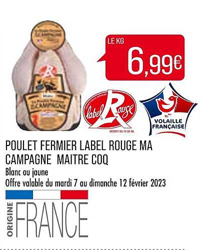 poulet fermier label rouge ma campagne maître coq
