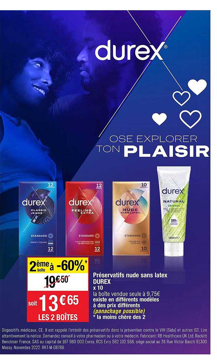 préservatifs nude sans latex durex