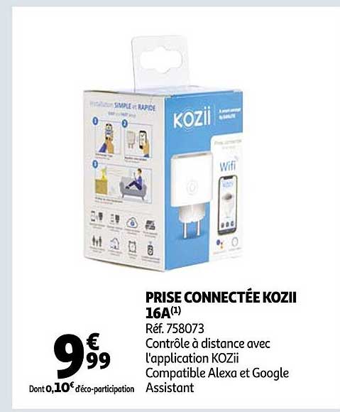 prise connectée kozii 16a