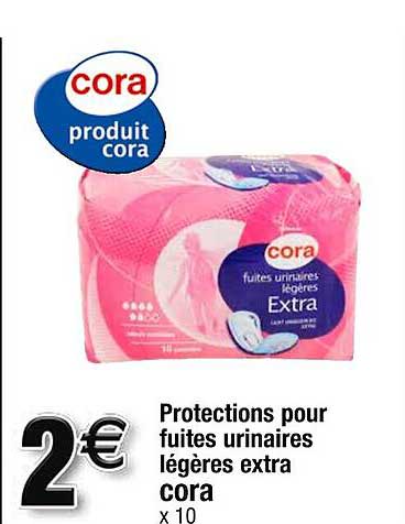 protections pour fuites urinaires légères extra