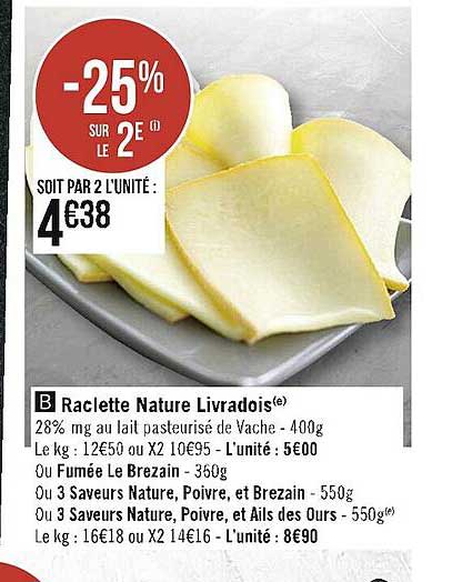 Raclette Nature Livradois