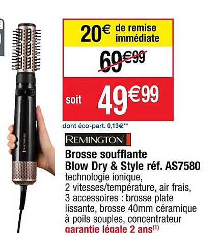 remington brosse soufflante blow dry & style