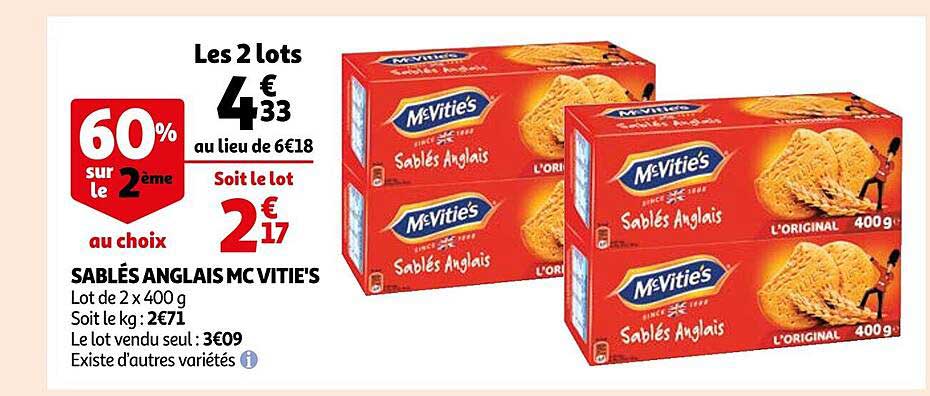 sablés anglais mc vitie's