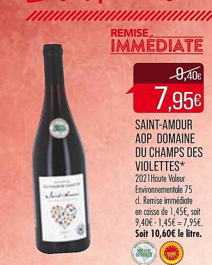 Saint-amour Aop Domaine Du Champs Des Violettes