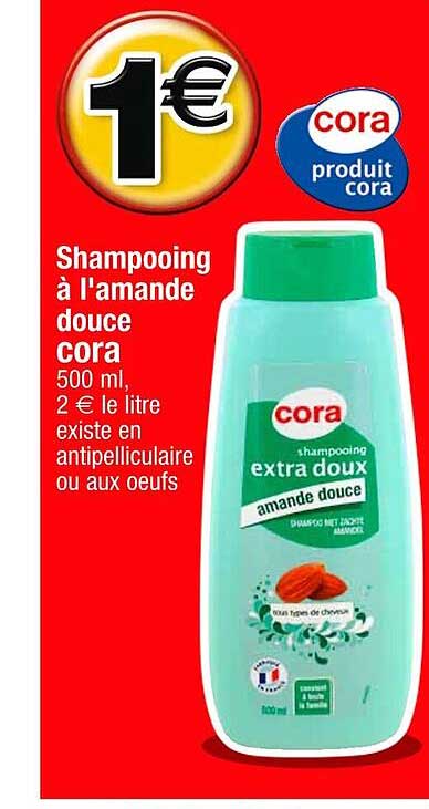 shampooing à l'amande douce cora