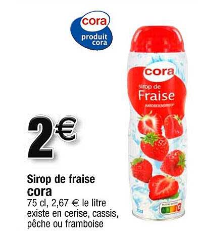 Sirop De Fraise Cora