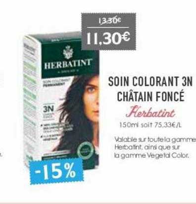 soin colorant 3n châtain foncé