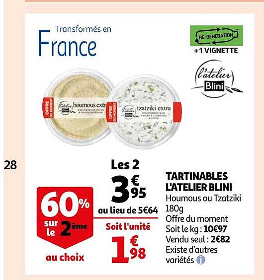 tartinables l'atelier blini