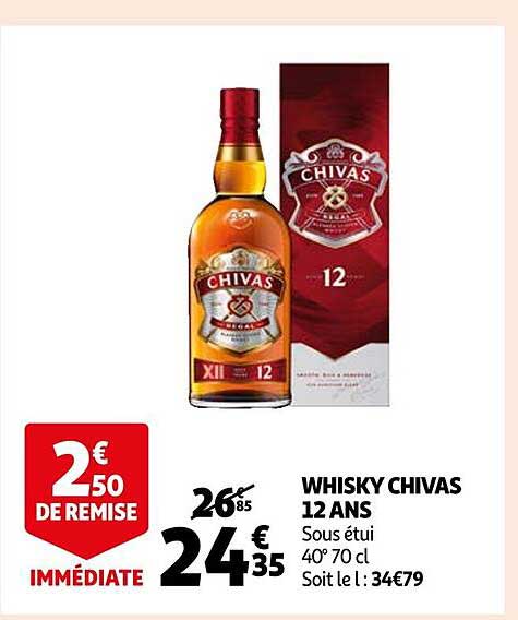 whisky chivas 12 ans