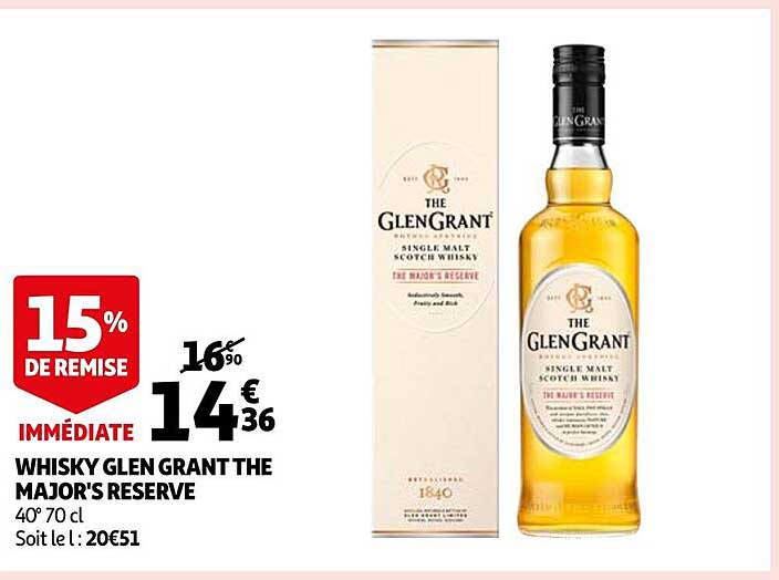 whisky glen grant the major's reserve