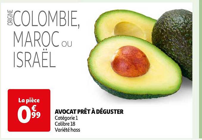 avocat prêt à déguster