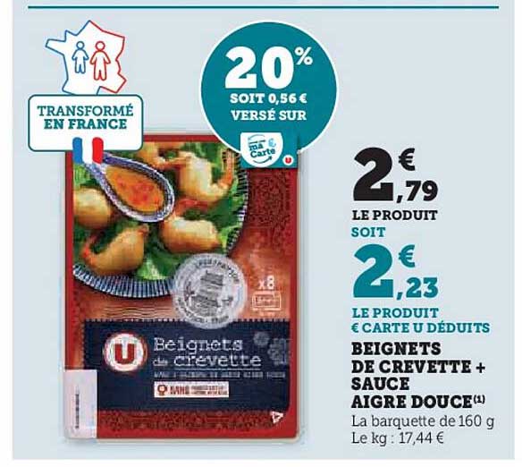 beignets de crevette + sauce aigre douce