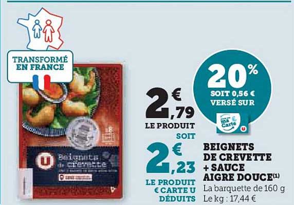 beignets de crevette + sauce aigre douce