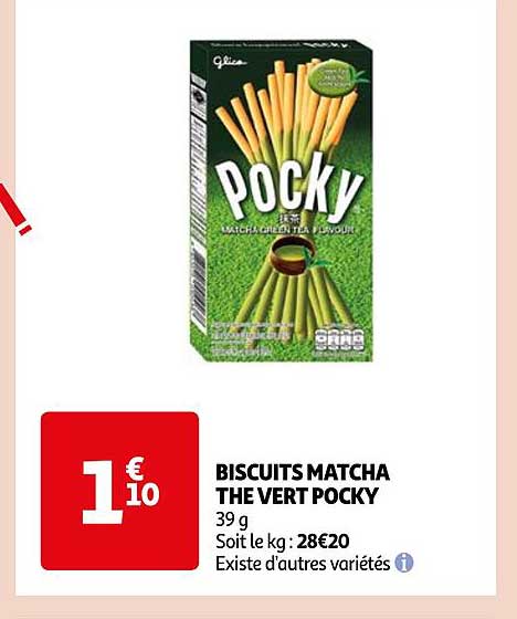 biscuits matcha the vert pocky