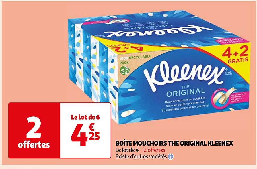 Boîte Mouchoirs The Original Kleenex