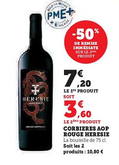 Corbières Aop Rouge Heresie