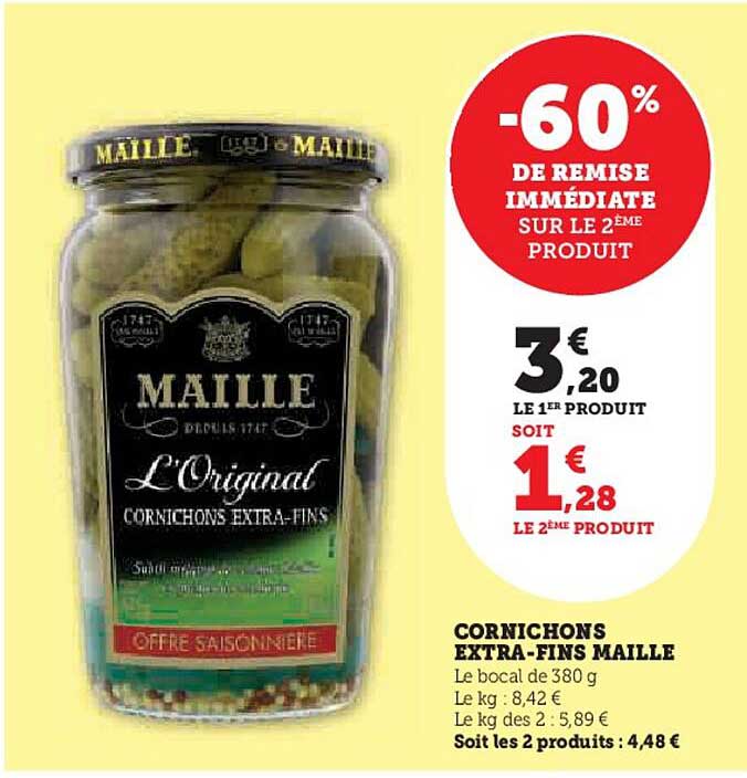 cornichons extra-fins maille