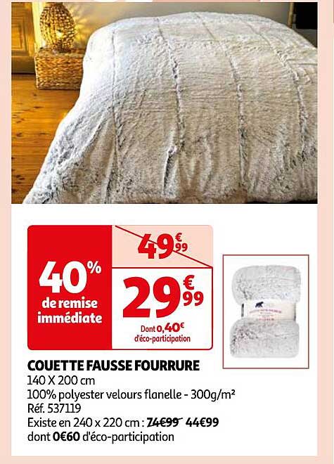 Couette Fausse Fourrure