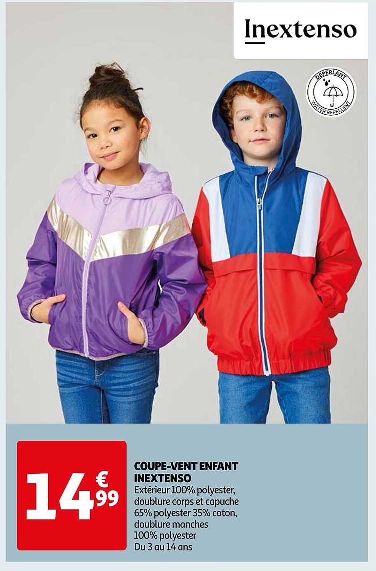 coupe-vent enfant inextenso
