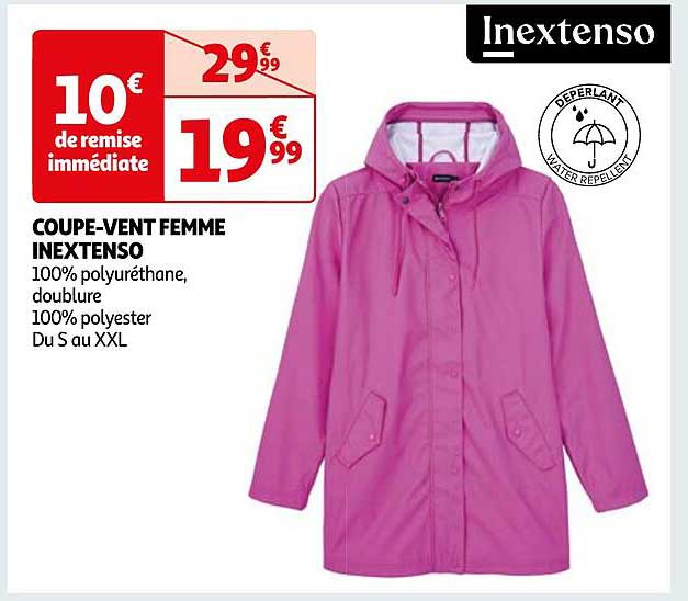 coupe-vent femme inextenso